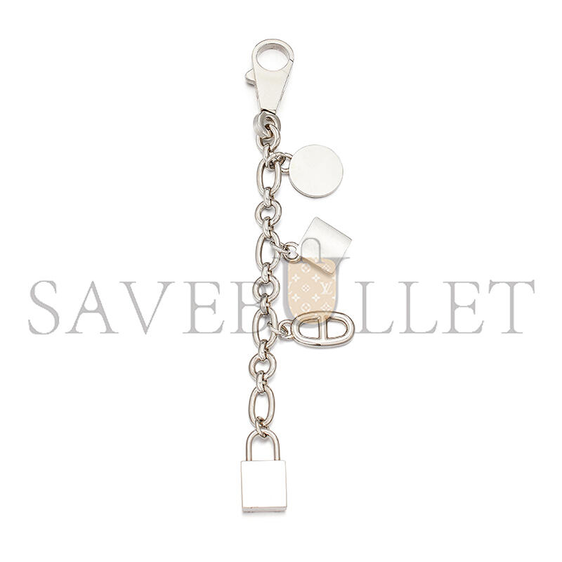 HERMÈS SILVER METAL OLGA CHARM 